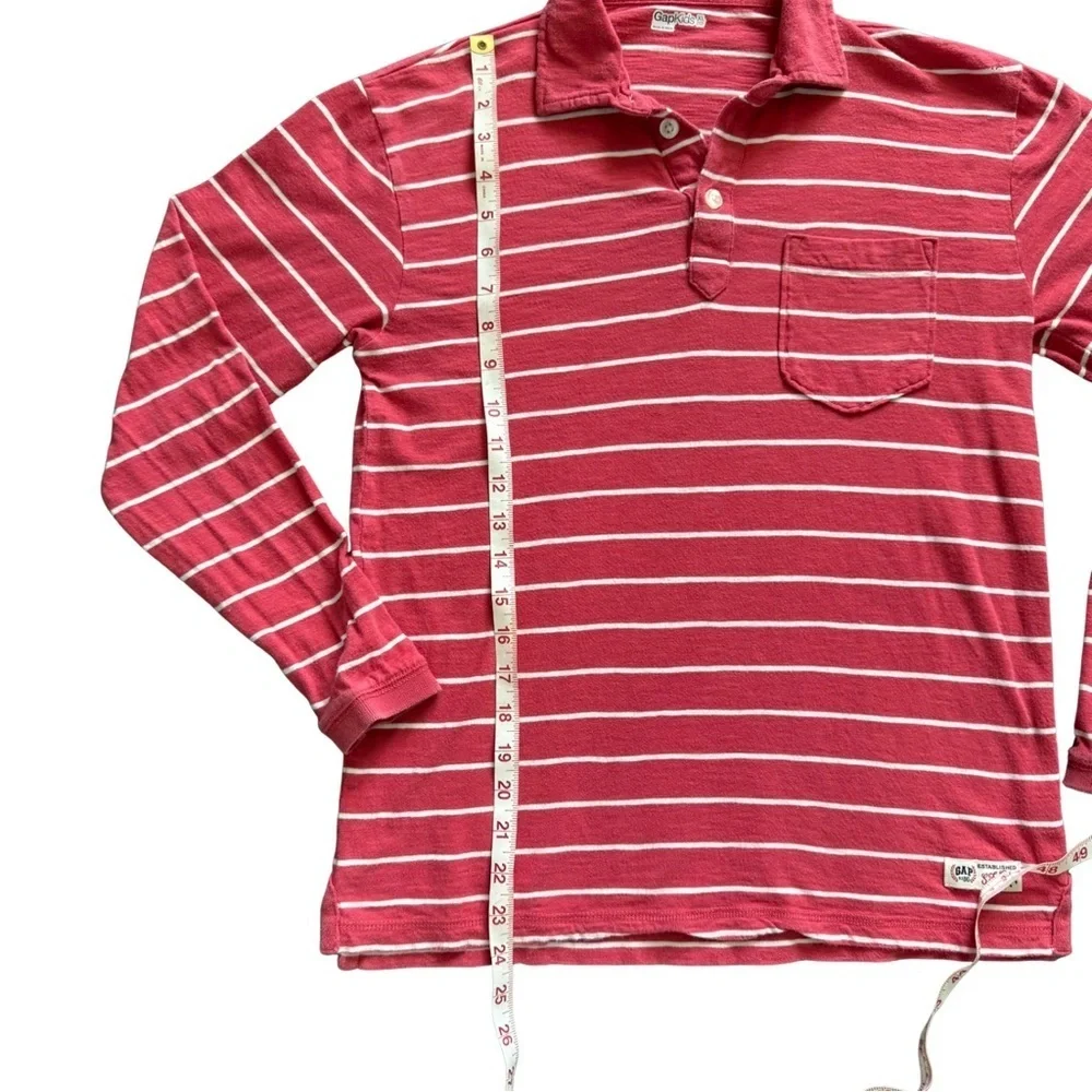 GAP Kids Red Polo Shirt with White Accents